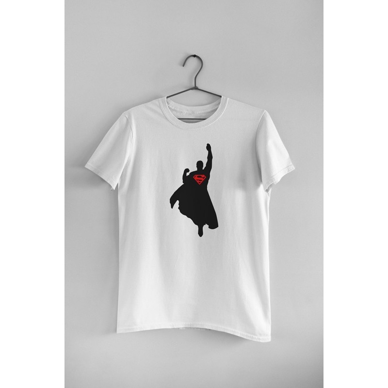 Kaos Sablon Dewasa Superman - Premium (Unisex)