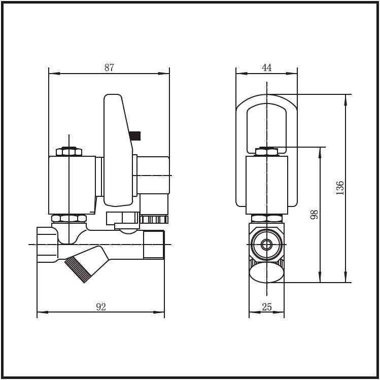 ARS - Electric Solenoid Timer Auto Water Valve 1/2 Inch 16Bar 230VAC - ZY17P