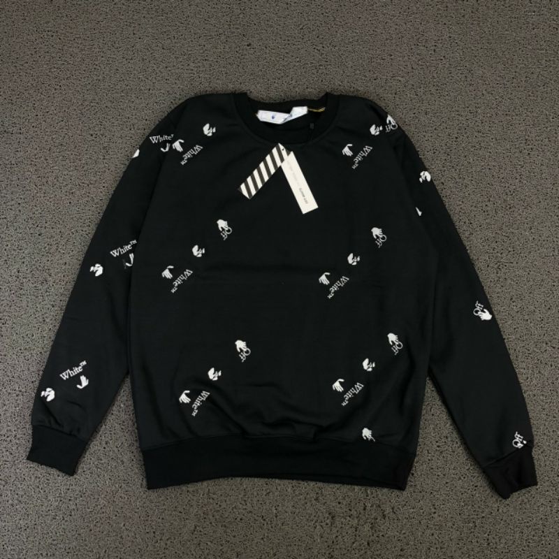 JAKET CREWNECK SWEATER OFF WHITE PAKAIAN PRIA WANITA MURAH HOODIE UNISAX OFF WHITE AUTHENTIC PREMIUM