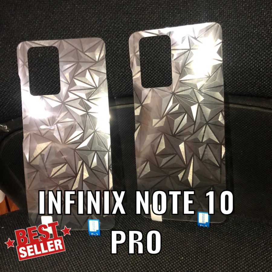 INFINIX NOTE 10 NOTE 10 PRO ANTI GORES SKIN DIAMOND, GARSKIN DIAMOND PELINDUNG BELAKANG ANTI JAMUR