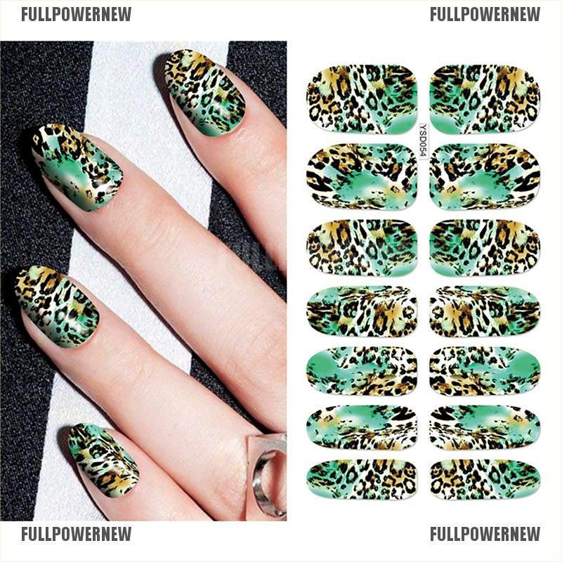 1 Lembar Stiker Kuku Transfer Air Untuk Nail Art Ysd052-Ysd055