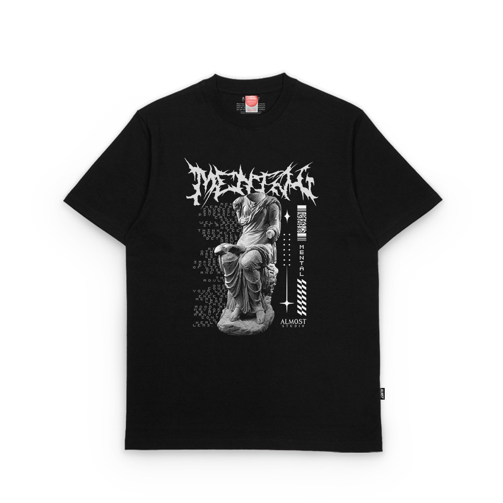 Almost Studio - T-Shirt - Mental - Black