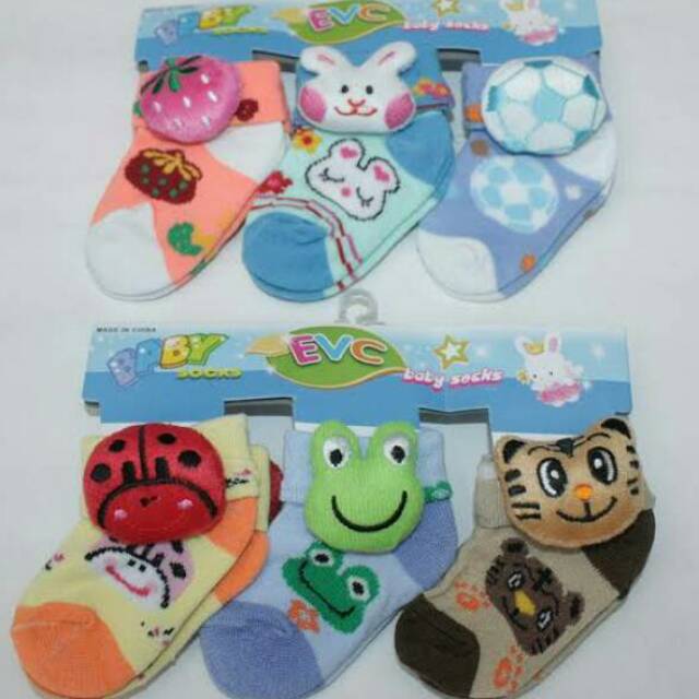 Kaos kaki EVC boneka isi 3psg termurah