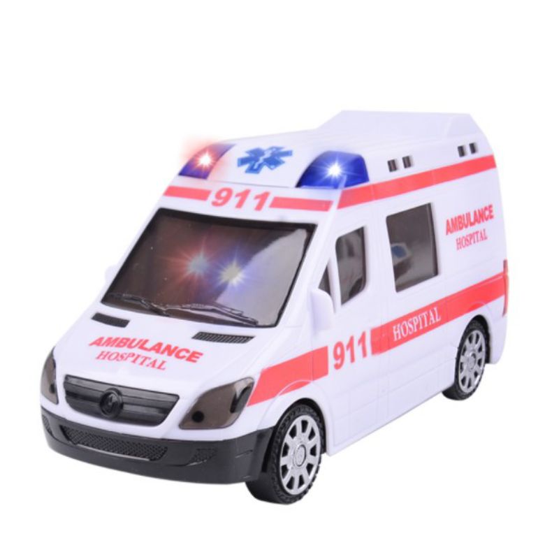 Mobil Ambulance Hospital Mobil 911 / Mainan Anak Mobil Ambulance Hospital 3D Resque Force 911