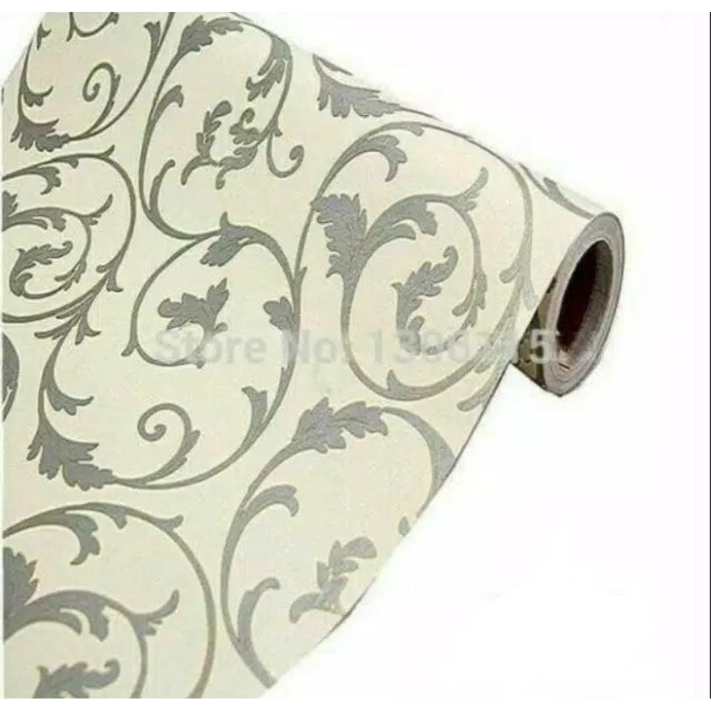 WALLPAPER  DINDING MOTIF BATIK UKIR