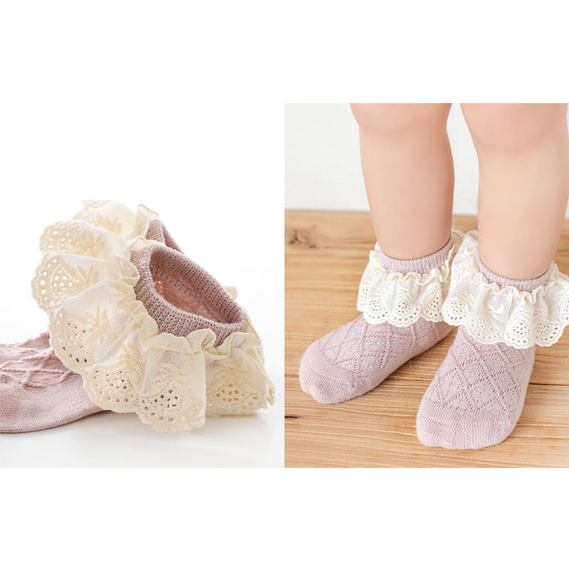 Catell Love Kaos Kaki Renda SC40 - Baby Kids Socks