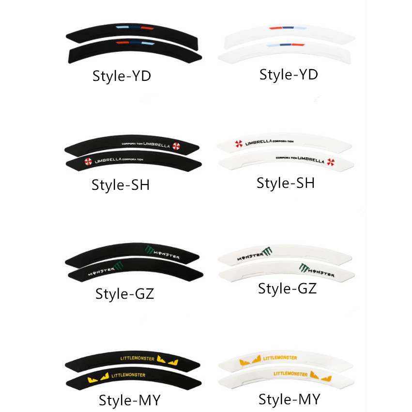 Styling mobil Anti Tabrakan Fender Suar Tepi Penjaga Karet Bumper Perlindungan Sticker Moulding jalu