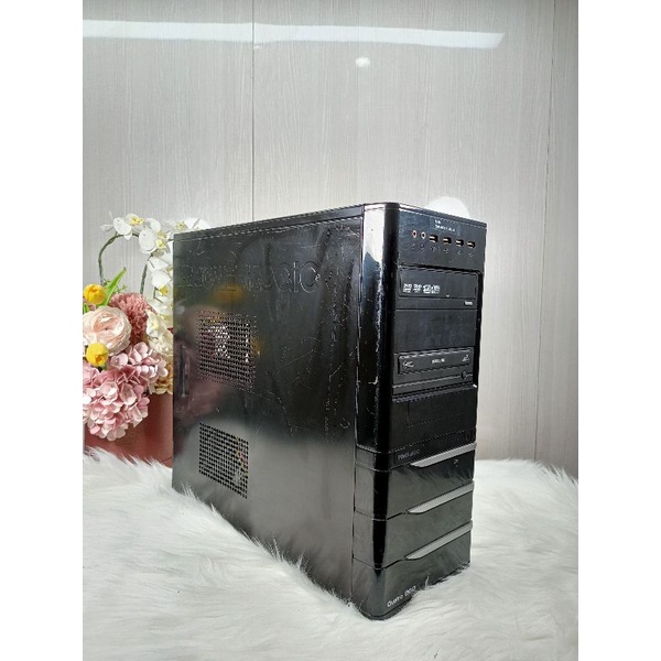 Pc Rakitan Power Logic Quatro 200 Core 2 Duo 4300 Ram 4 DDR3 HDD 160gb VGA GT520 1Gb