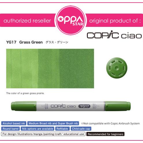 

Copic Ciao Yg17 Grass Green Original Japan Marker