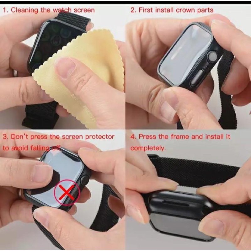 BUMPER HARD CASE iWATCH 2in1 PELINDUNG LAYAR iWatch