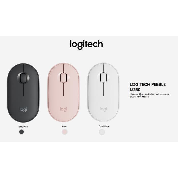 LOGITECH PEBBLE M350 WIRELESS MOUSE GARANSI RESMI LOGITECH TERMURAH