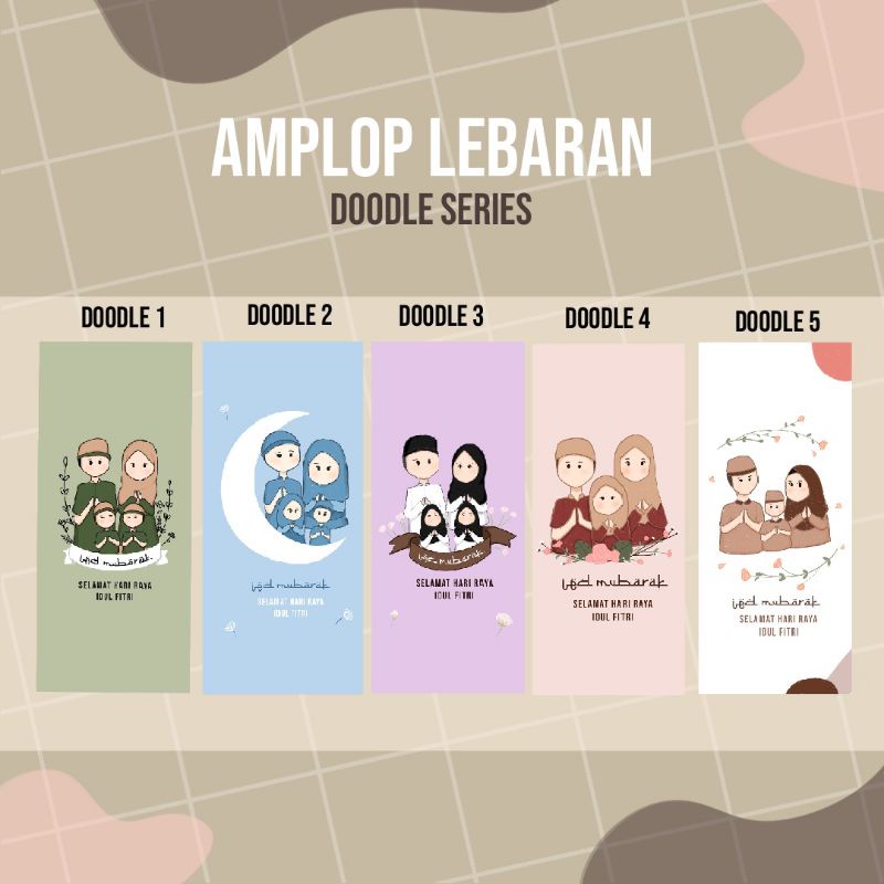 

Amplop / Angpao Lebaran Aesthetic / lucu / imut / pastel