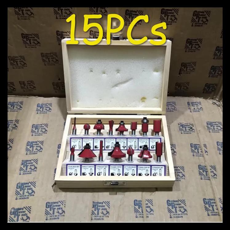 Mata Router Mata Profil Mata Trimmer Set Router Bit Set 15pc