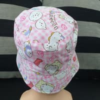 Topi Bucket Motif Bolak Balik/Topi Berkebun Balita Anak/Topi Pantai