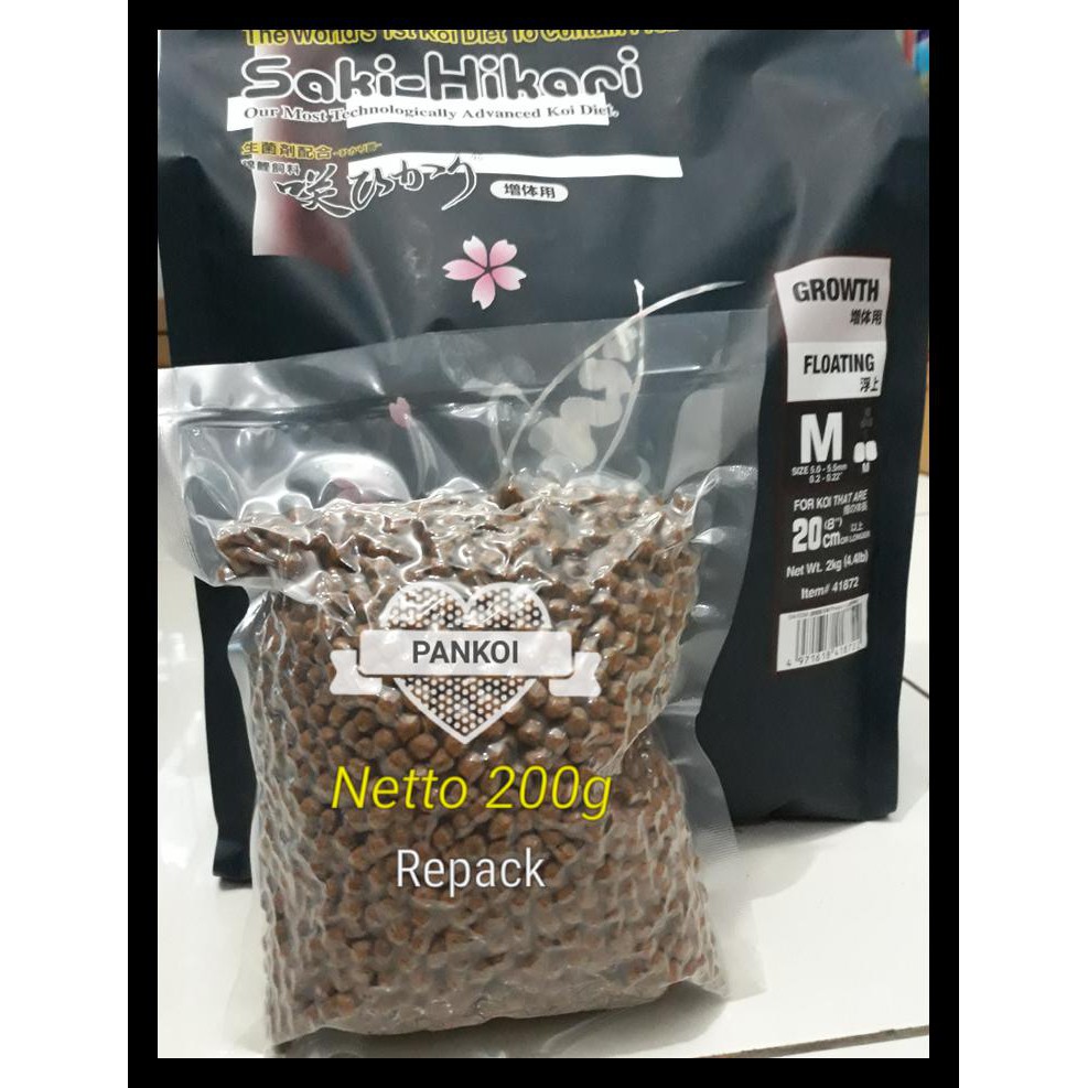 

Saki Hikari Growth Size Medium / M / Repacking/Repack 200G /200Gr Terlengkap