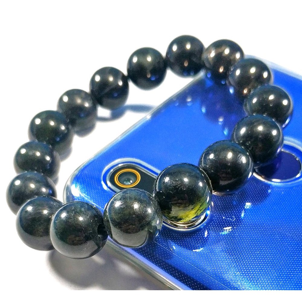 GELANG KESEHATAN NATURAL BLACK JADE HITAM PEKAT