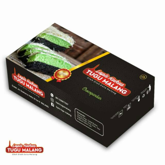 

Ready Lapis Kukus Tugu Malang Rasa Chocopandan , oleh-oleh khas Malang, enak, Murah