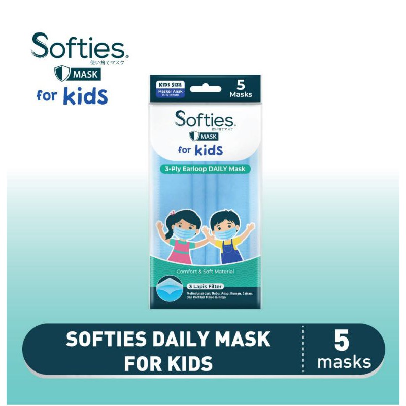 softies/masker anak softies/masker anak/masker kids