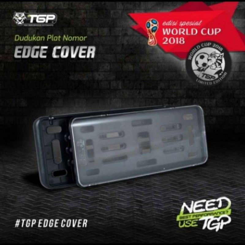 DUDUKAN /COVER PLAT NOMOR TGP EDGE COVER NEW MODEL