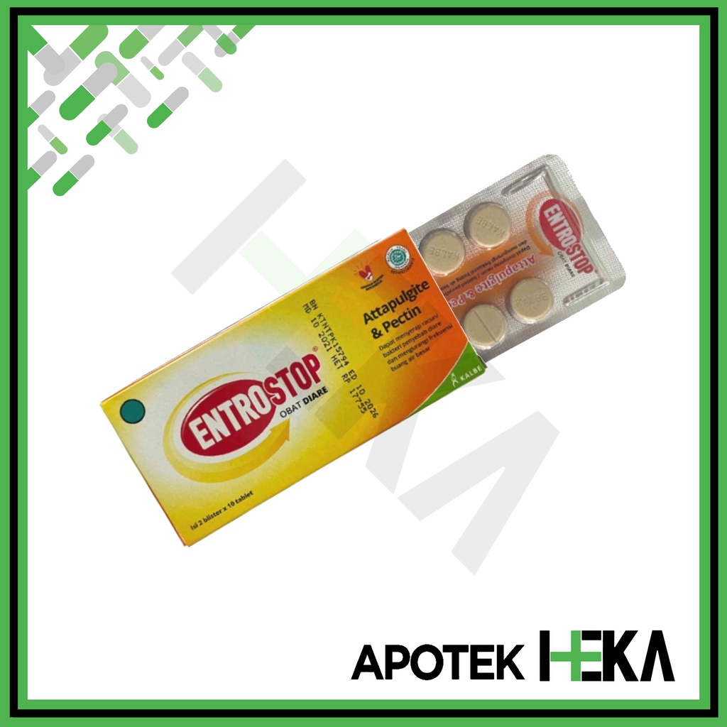 Entrostop Obat Diare Dus isi 20 Tablet/Strip isi 10 Tablet (SEMARANG)