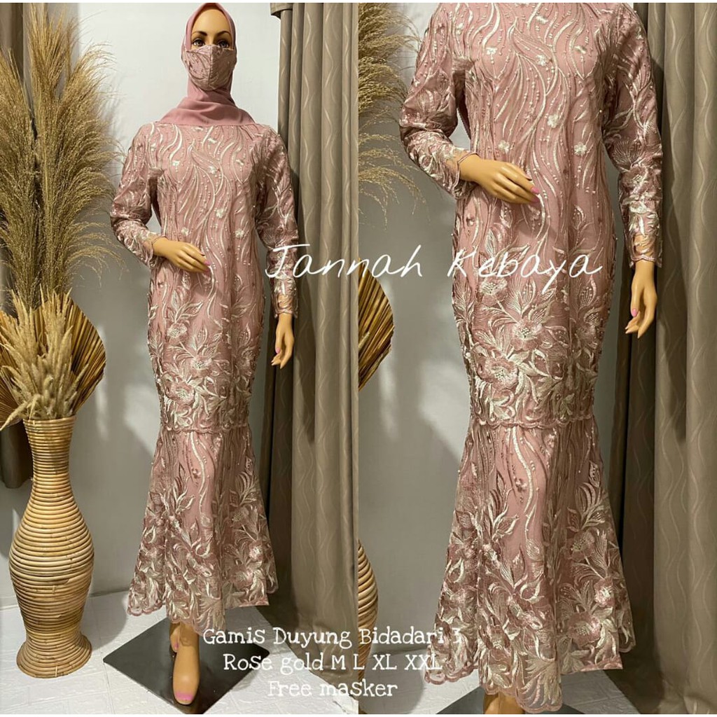 PROMO GAMIS DUYUNG TULLE MUTIARA BORDIR / GAMIS DUYUNG BIDADARI