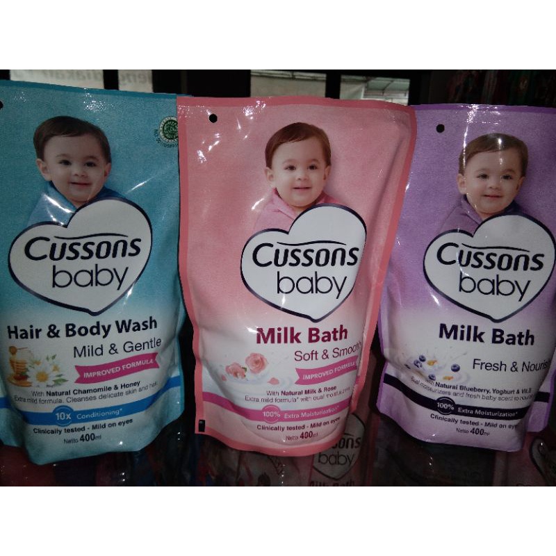 Refill Cussons Baby Hair and Body Wash 400ml
