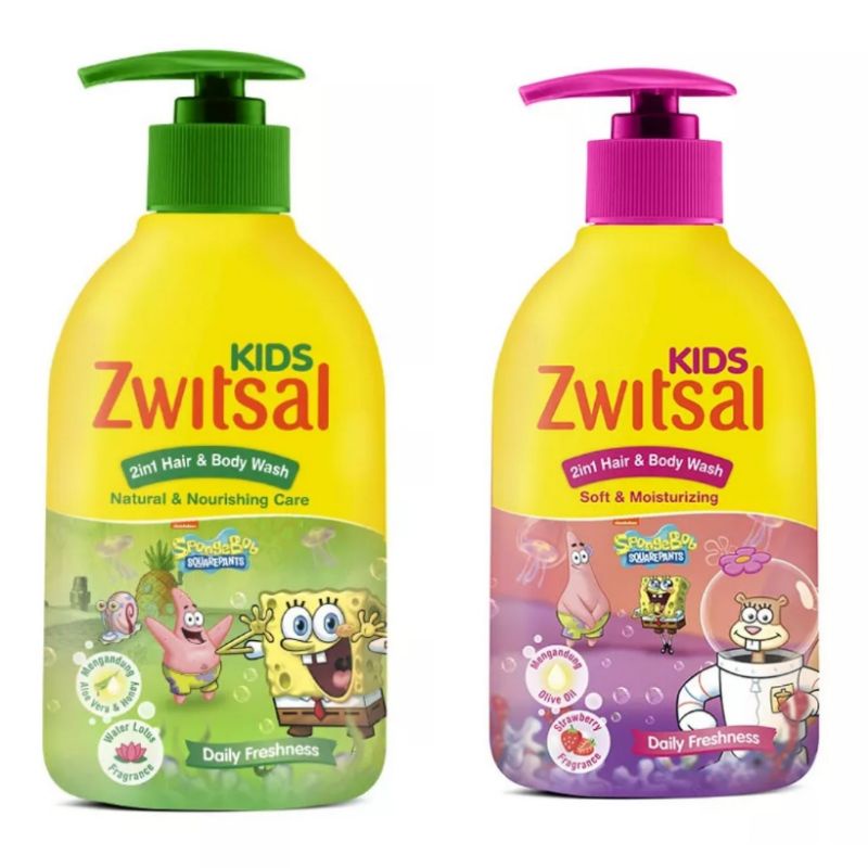 ZWITSAL Kids 2-in-1 Hair &amp; Body Wash Natural &amp; Nourishing Care ; Soft &amp; Moisturizing 280 ml