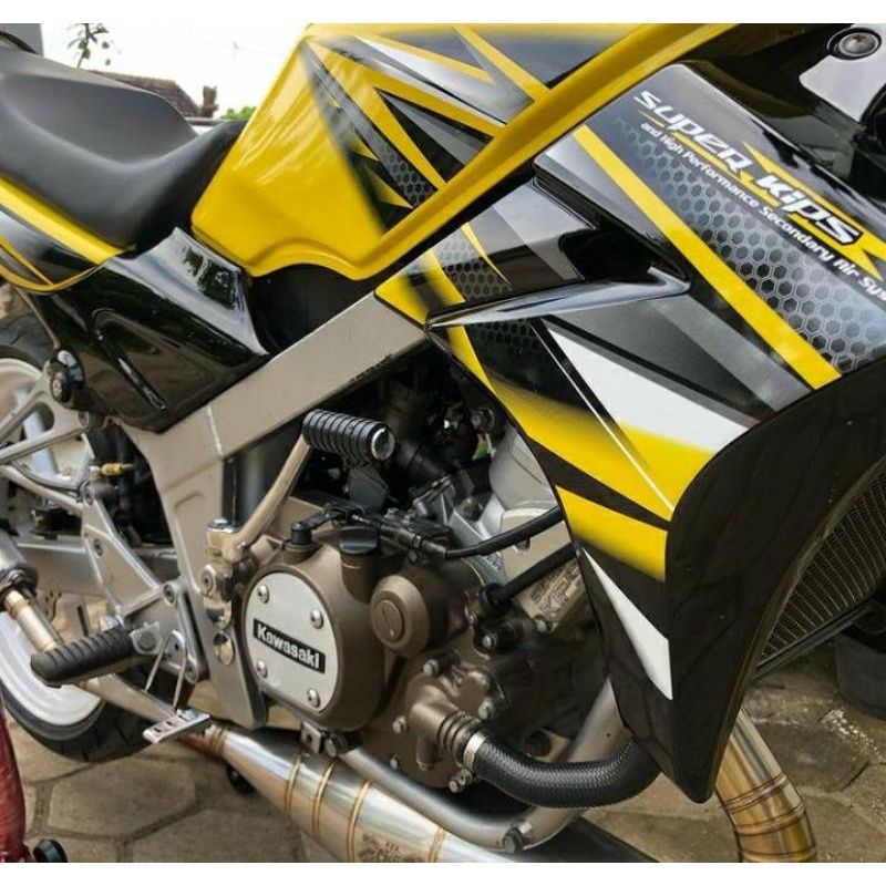 striping lis sticker standar ori Kawasaki Ninja Ss 2013 kuning striping Ninja Ss 2013 standar Ninja 