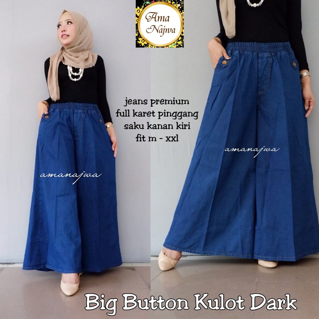 METRO big button kulot ama najwa | celana wanita jumbo bigsize