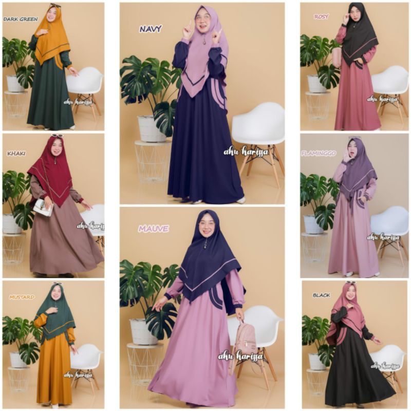 Gamis Set Adela Syari Ory Aku Karissa