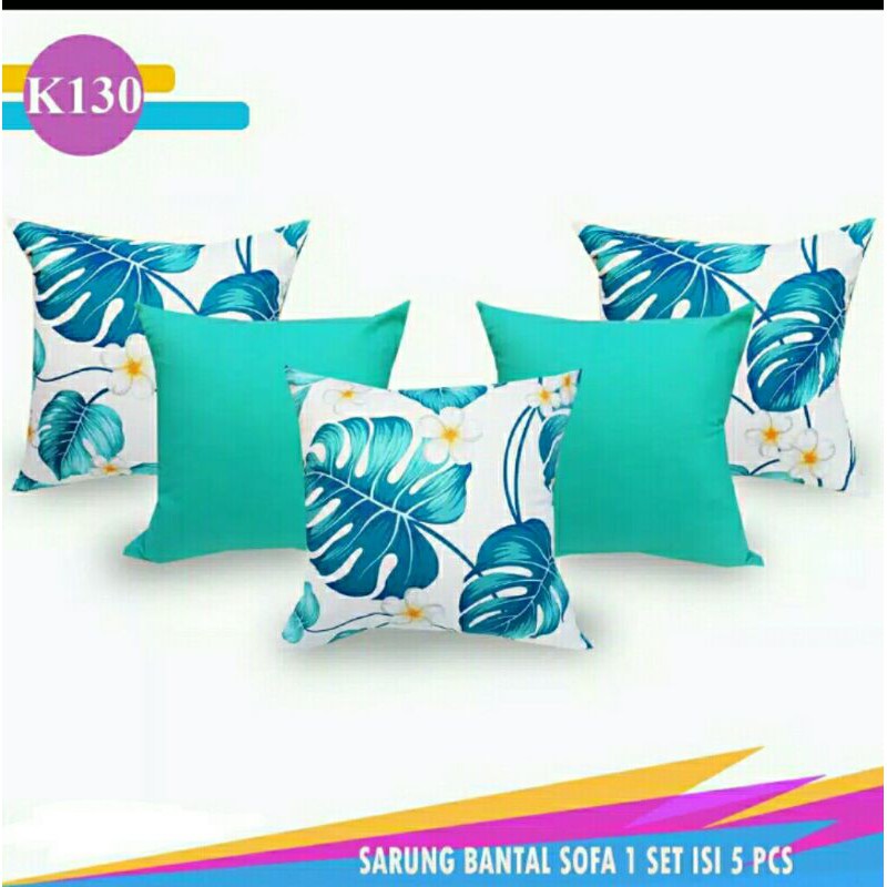 Set sarung bantal kursi sofa cushion cover 60x60 cm sarban tosca polos