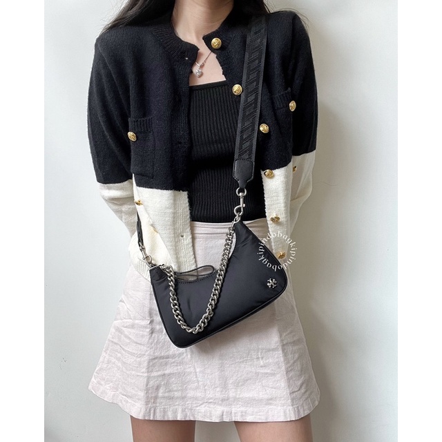 TB Mercer Nylon Small Shoulder Bag