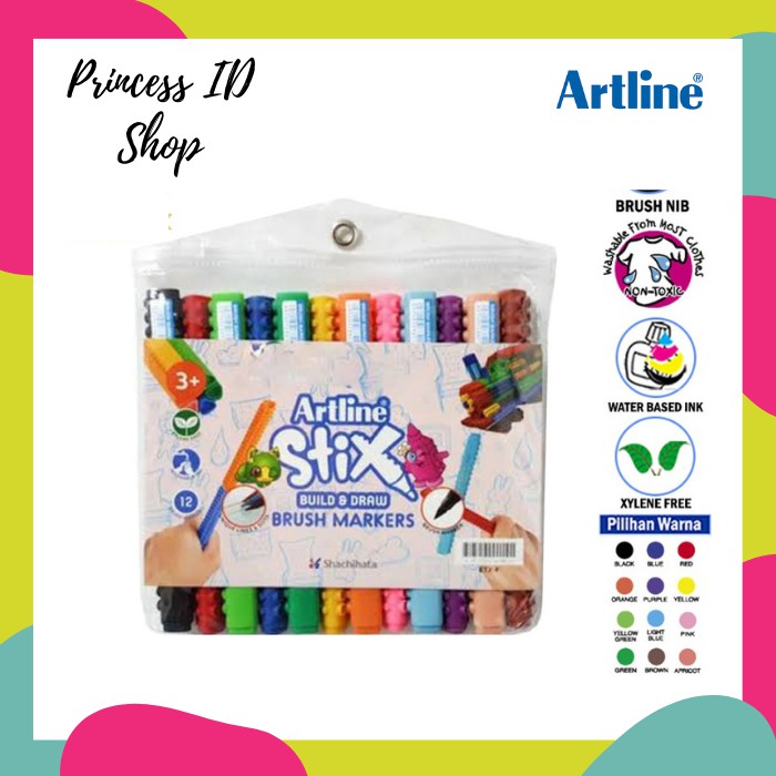 

SPIDOL WARNA BRUSH MARKER ARTLINE ETX-F/12W
