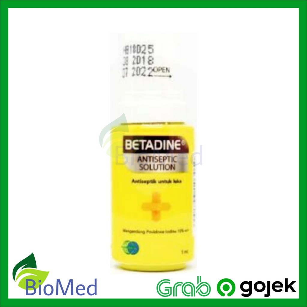 BETADINE Solution 5 ml - Betadin Cairan Desinfektan Antiseptic Luka