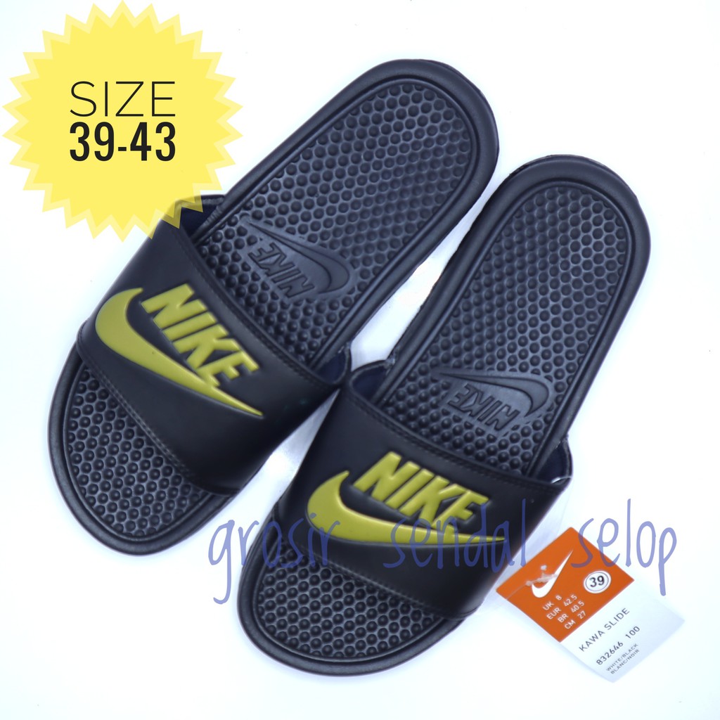 SENDAL PRIA NIKE BENASSI SWOOSH SLIDE MADE IN VIETNAM SELOP ON DEWASA KASUAL PRIA IMPORT WANITA