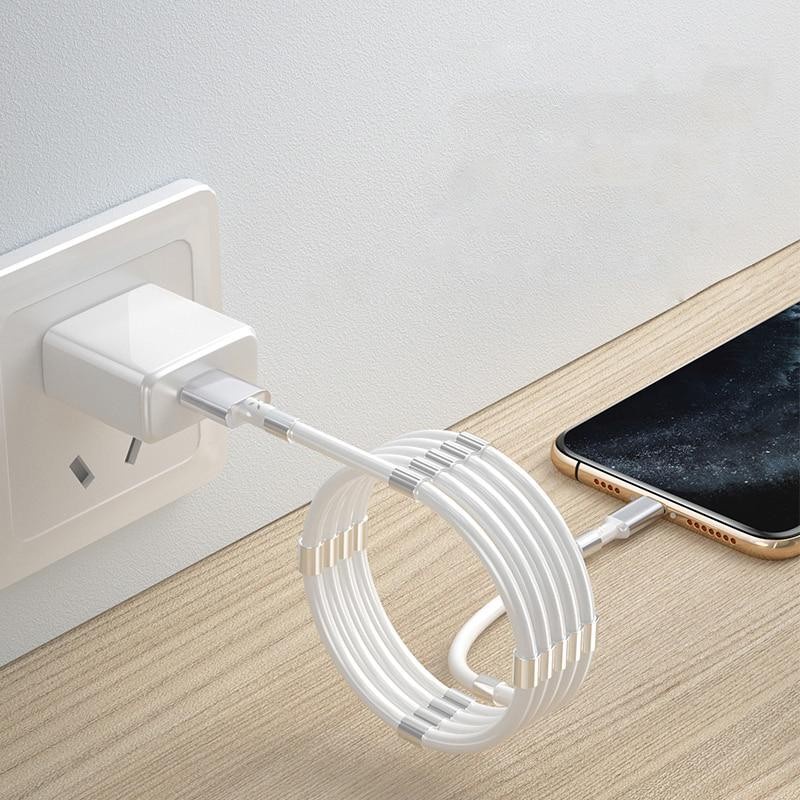 Kabel Data Fast Charging Spiral Magnetic