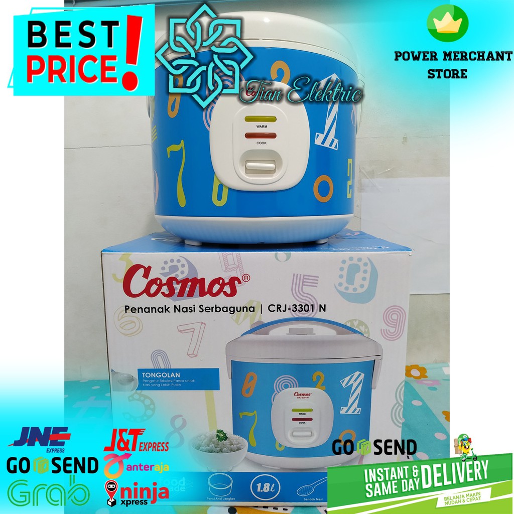 COSMOS CRJ-3301N MagicCom / Rice Cooker 1,8 Liter