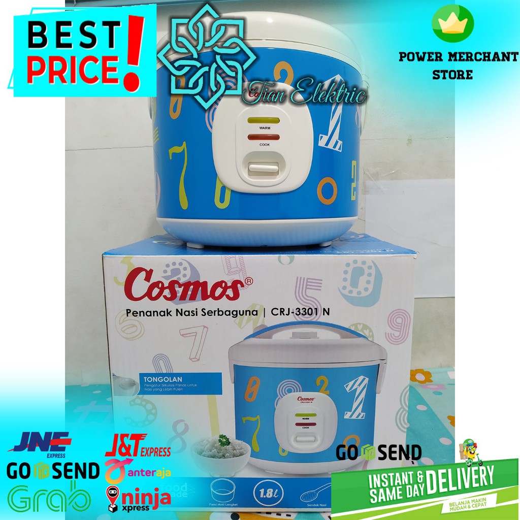 COSMOS CRJ-3301N MagicCom / Rice Cooker 1,8 Liter