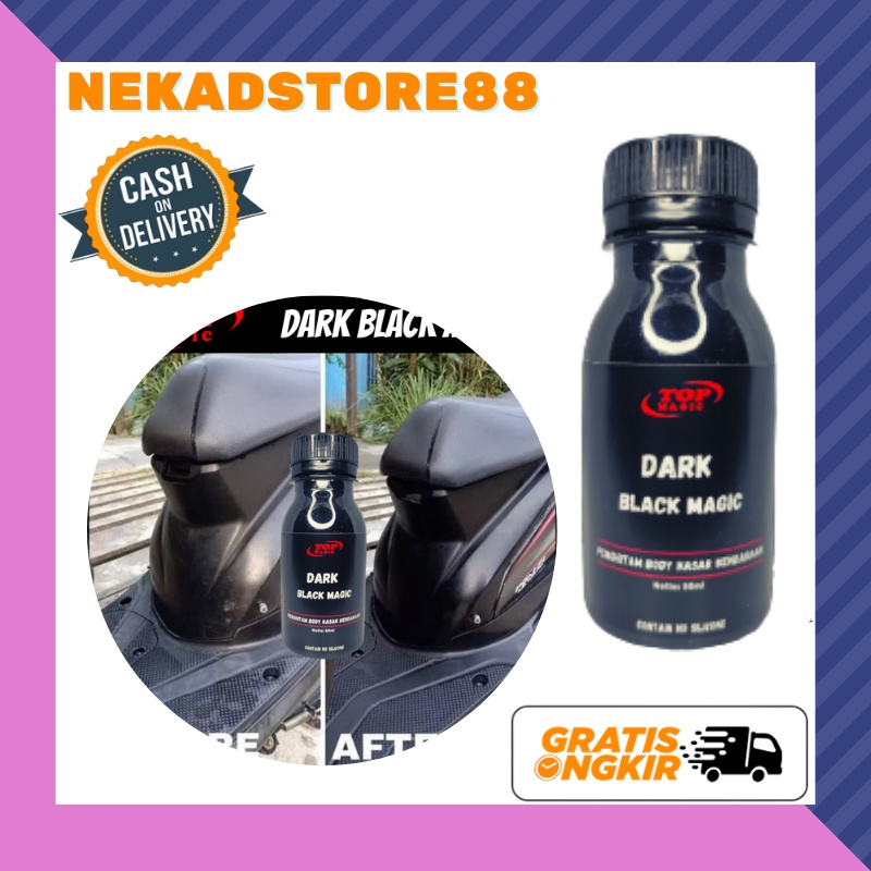 Penghitam Body Motor / Mobil Permanen Top Dark Black Magic Back To Black  Penghitam  Mobil Motor