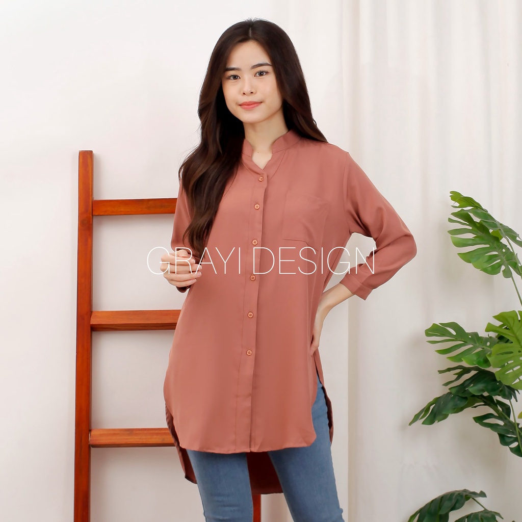 KEMEJA TUNIK POLOS / KEMEJA WANITA POLOS / TUNIK POLOS / KEMEJA TUNIK WANITA / KEMEJA WANITA / ATASA