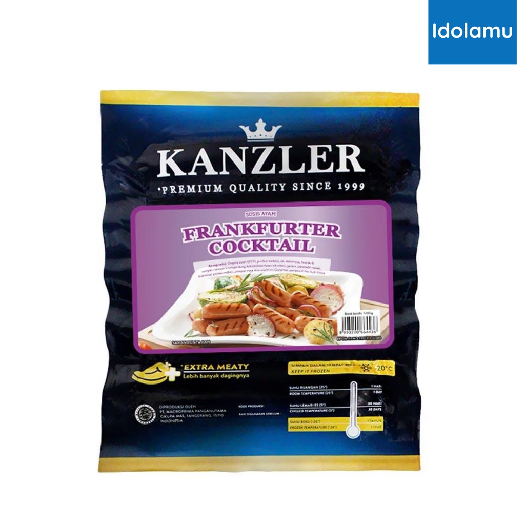 

Sosis Frankfuter Cocktail 500GR KANZLER