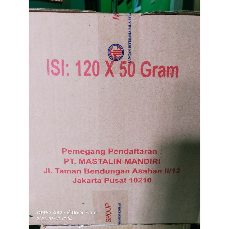 1 Dus Agrept 20wp bakterisida tanaman penyebab layu 50gr x 120