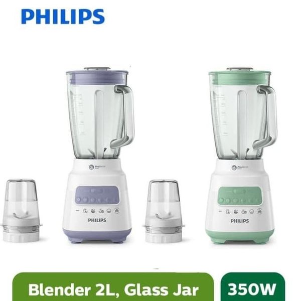 BLENDER PHILIPS KACA 2L HR2222 Garansi Resmi