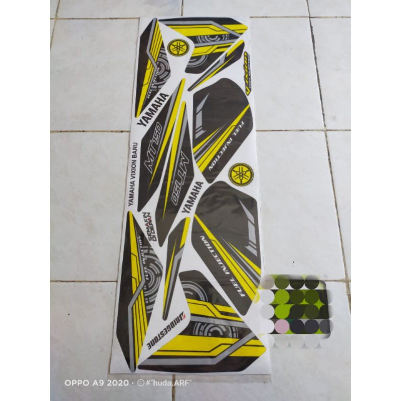 Striping Lis Sticker Vareasi Yamaha New Vixion Lightning Gravis new Striping Vareasi NVL Gravis