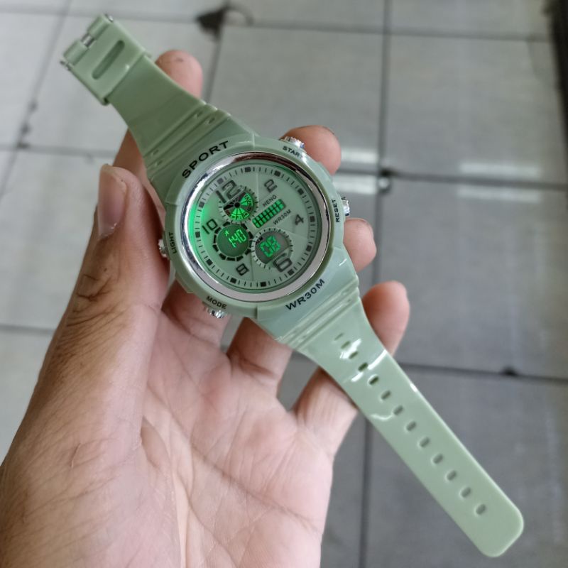 JAM TANGAN RUBBER DIGITAL IMPOR GROSIR MURAH KARET MODEL BABY G