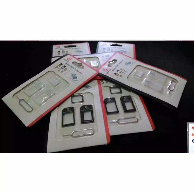 JG - SIM CARD ADAPTER 3 IN 1 ( MICRO, NANO, MINI) - TEMPAT SIM CARD