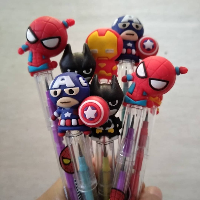 

❤️ Pensil Lucu / Pensil Murah / Pensil Susun Karakter Superhiro ❤️