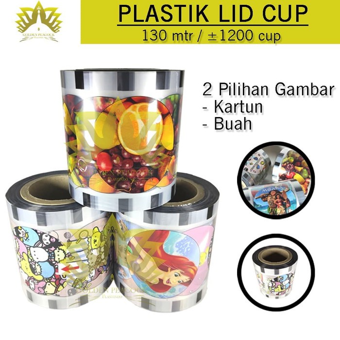 Plastik cup sealer 130m/plastik sealer / tutup gelas plastik - Buah
