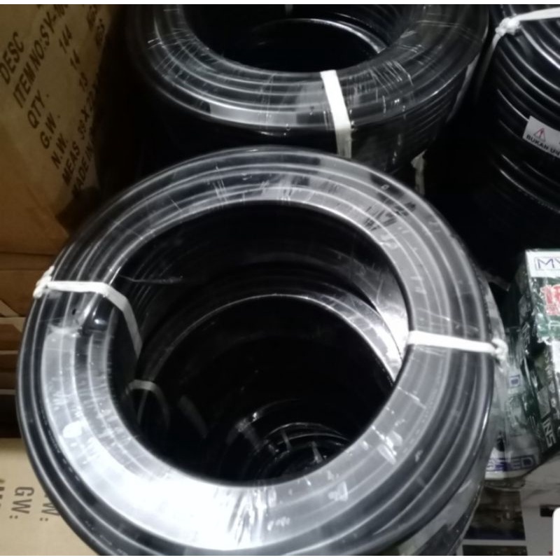 Kabel hyo hitam /kabel audio 2x2.5 50yard kabel listrik kabel pompa dll