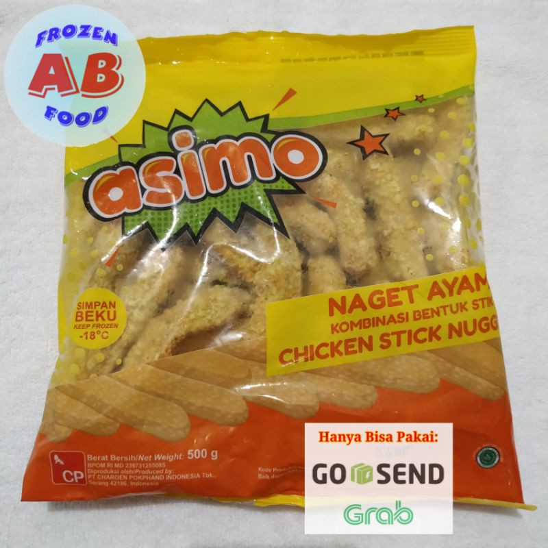 

Asimo Stikie 500 gram Chicken Stick Naget Ayam Bentuk Stik